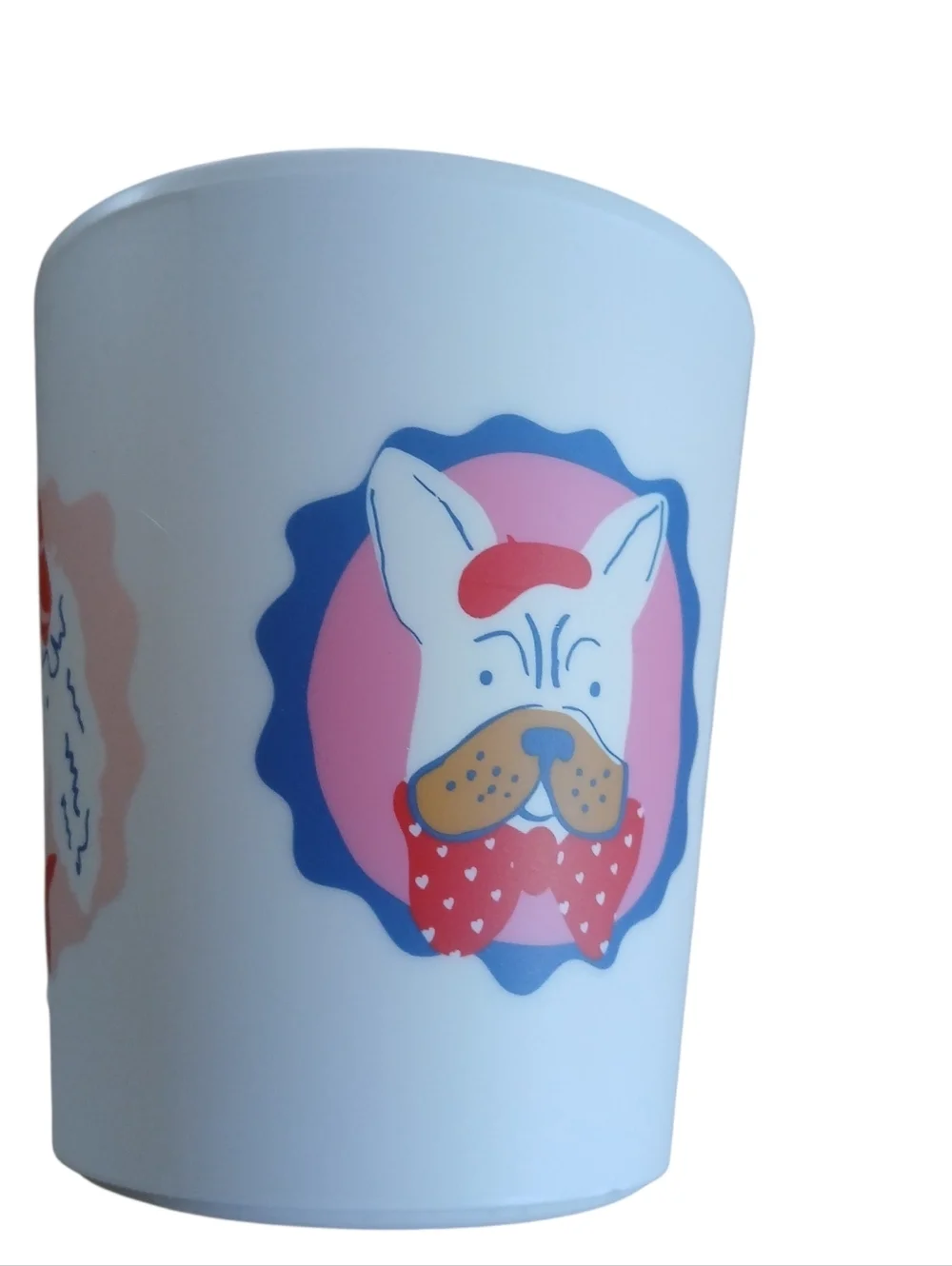 Pillowfort Set of 2 A Target Plate & Cup Bamboo Melamine BPA Pet Faces